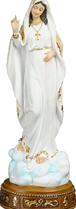 House of Seasons kerstfiguur Maria wit 10 x 9,5 x 28,5 cm