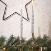 House of Seasons kerstfiguur ster zwart D 40 H 0,50 cm