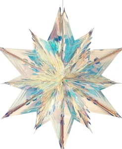 House of Seasons kersthanger Riku ster iriserend 60 x 55 x 25 cm
