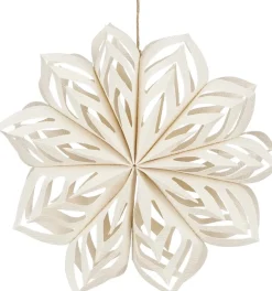 House of Seasons kersthanger bloem wit D 30 H 7 cm