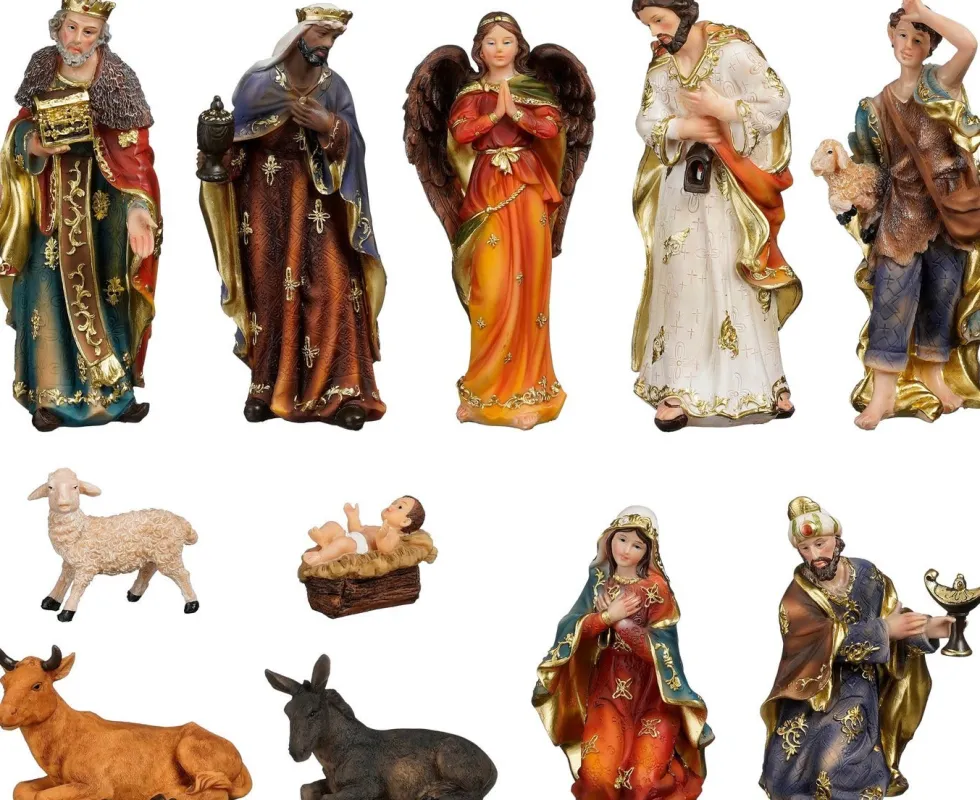 House of Seasons kerststalfigurenset H 20 cm 11-delig
