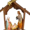 House of Seasons kerststal met figuren 13,5 x 3,5 x 15,5 cm