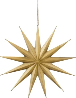 House of Seasons kerstster goud 35,5 x 2 x 56 cm
