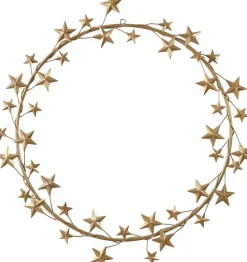 House of Seasons wandhanger ster goud D 68 H 4,5 cm