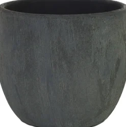 HS bloempot Avion antraciet D 16 H 14 cm