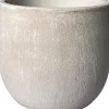 HS bloempot Avion crème D 39 H 36 cm