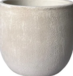 HS bloempot Avion crème D 16 H 14 cm