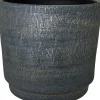 HS bloempot Braga antraciet D 32 H 30 cm
