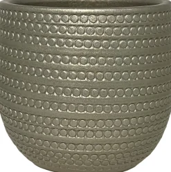HS bloempot Dallas grijs D 39 H 36 cm