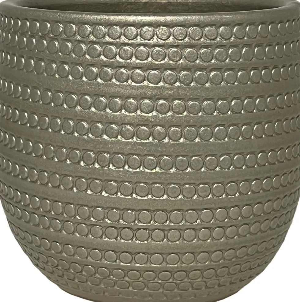 HS bloempot Dallas grijs D 39 H 36 cm