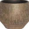 HS bloempot Hamar goud D 36 H 32 cm