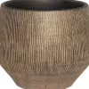 HS bloempot Hamar goud D 28 H 26 cm