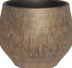 HS bloempot Hamar goud D 22 H 20 cm