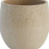 HS bloempot Lugo beige D 20 H 18 cm