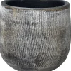 HS bloempot Miami grijs D 13,5 H 14 cm