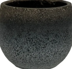 HS bloempot Milaan zwart D 33 H 31 cm