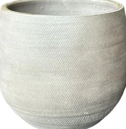 HS bloempot Nagano crème D 32 H 30 cm