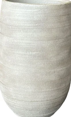 HS bloempot Nagano crème D 19 H 30 cm
