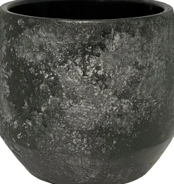 HS bloempot Napoli zwart D 39 H 36 cm