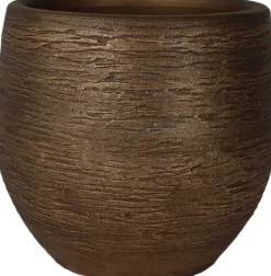 HS bloempot Osaka goud D 16 H 14 cm