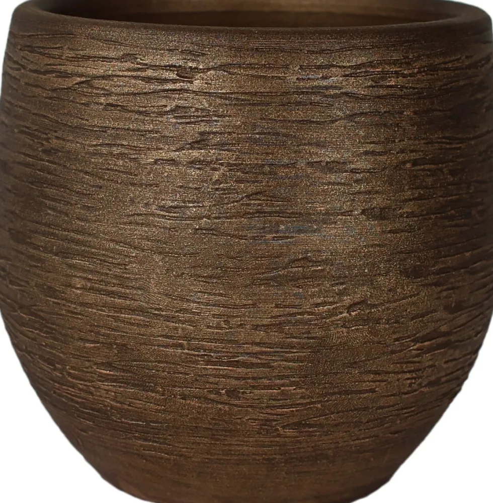 HS bloempot Osaka goud D 39 H 36 cm