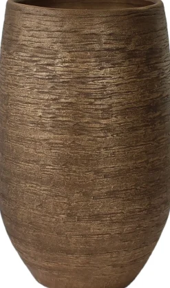HS bloempot Osaka goud D 22 H 40 cm