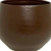 HS bloempot Petra donkerbruin D 16 H 13 cm