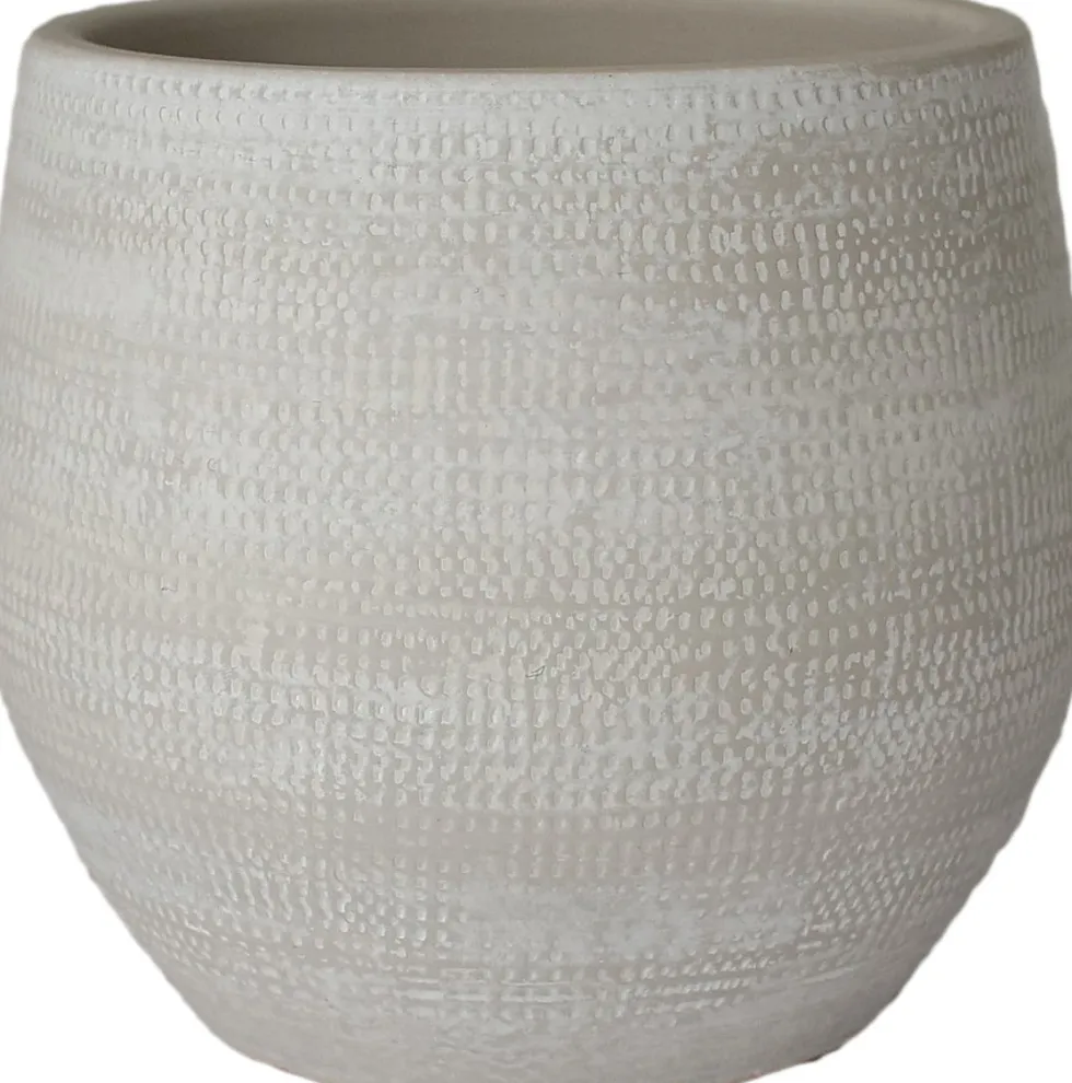 HS bloempot Tokio crème D 32 H 30 cm