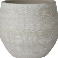 HS bloempot Tokio crème D 28 H 26 cm