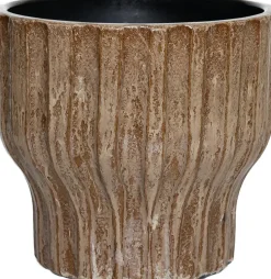 HS bloempot Vigo bruin D 20 H 18 cm