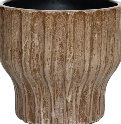 HS bloempot Vigo bruin D 16 H 14 cm