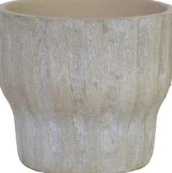 HS bloempot Vigo taupe D 20 H 18 cm