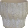 HS bloempot Vigo taupe D 14 H 13 cm