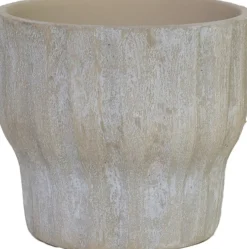 HS bloempot Vigo taupe D 14 H 13 cm