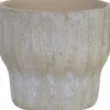 HS bloempot Vigo taupe D 35 H 32 cm