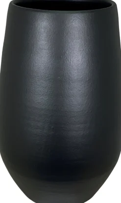 HS vaas Petra zwart D 33 H 70 cm