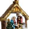 Huras Family kerst ornament Jolly kerststal multi 11,5 x 8 x 14 cm