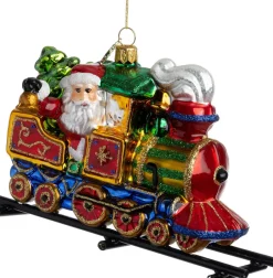 Huras Family kerst ornament Jolly kersttrein multi 15,5 x 6 x 11 cm