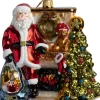 Huras Family kerst ornament Jolly kerstman multi 13 x 8 x 13,5 cm