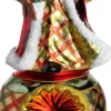 Huras Family piek Jolly kerstman rood / goud / groen 10 x 10 x 31 cm