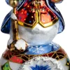 Huras Family piek Jolly sneeuwpop blauw / wit 10 x 10 x 31 cm