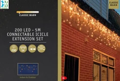 IJspegelverlichting met 200 lampjes classic warm 5 m