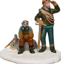 Intratuin Alpen kerstdorpminiatuur bergbeklimmers uitkijk 8,8 x 6,3 x 7,5 cm