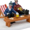 Intratuin Alpen kerstdorpminiatuur apres ski biertafel 10,3 x 8 x 4,2 cm
