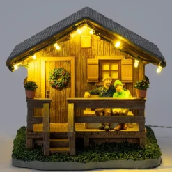 Intratuin Alpen kersthuisje berghut 14,5 x 15 x 13 cm