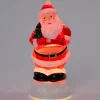 Intratuin automatische sneeuwbol kerstman rood met verlichting 11,2 x 10,6 x 25 cm