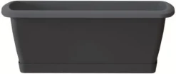 Intratuin balkonbak Compleet antraciet 59,3 x 19 x 14 cm