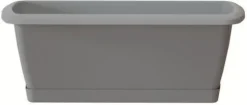 Intratuin balkonbak Compleet grijs 59,3 x 19 x 14 cm