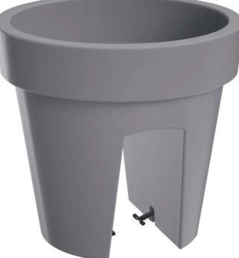 Intratuin balkonbak Railing grijs D 24,5 H 22,5 cm