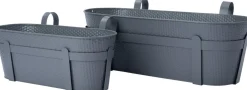 Intratuin balkonbak Semi grijs 51 x 26 x 21 cm